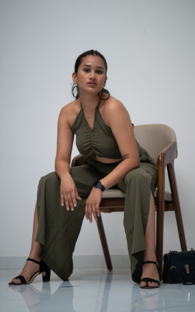 Olive Green Gress Set