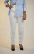 White High Waist Pleated Trouser