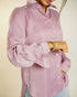 Women Solid Onion Pink Satin Shirt